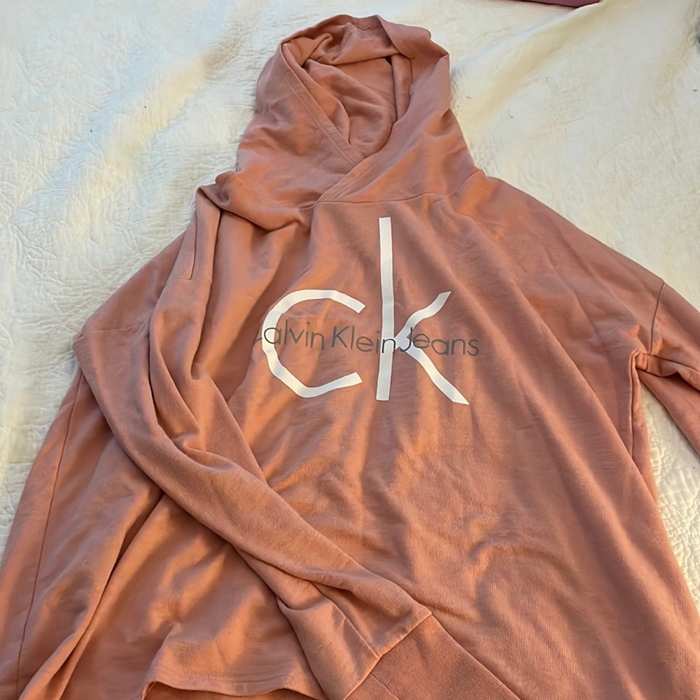 Light pink Calvin Klein hoodie
